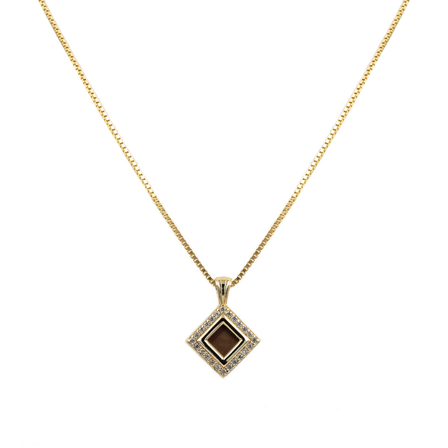 Bond Gold Necklace with Diamond 0.2-carat (Color: G, Clarity: VS)