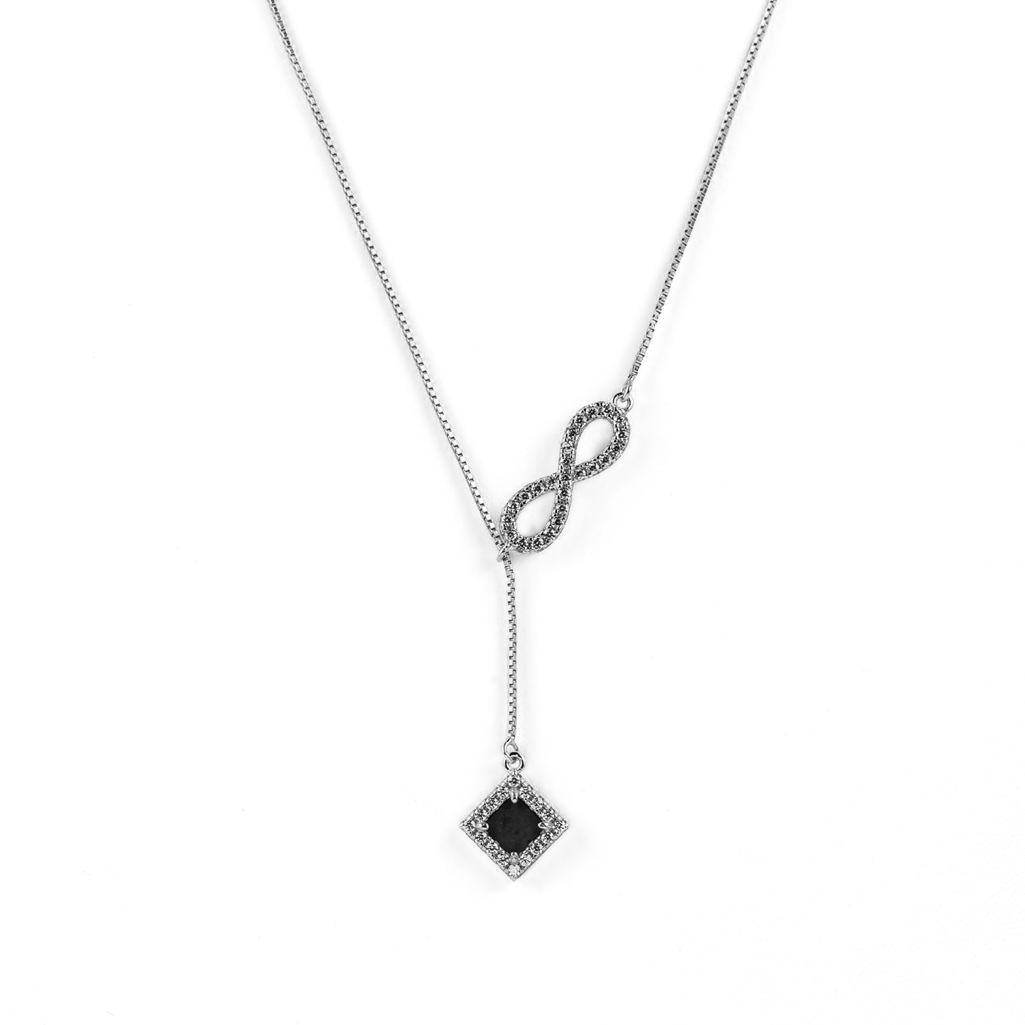 Infinity Gold Necklace with Diamond 0.5 carat (Color: G, Clarity: VS)