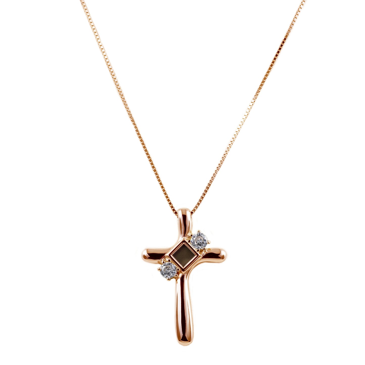 Gleaming Devotion Cross Necklace