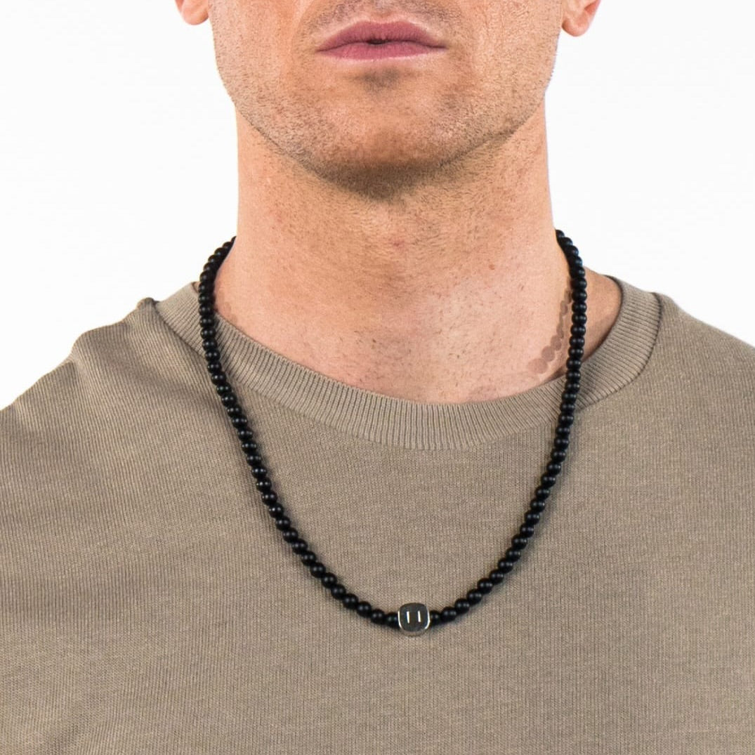 Black Agate Eagle Bracelet & Necklace Set