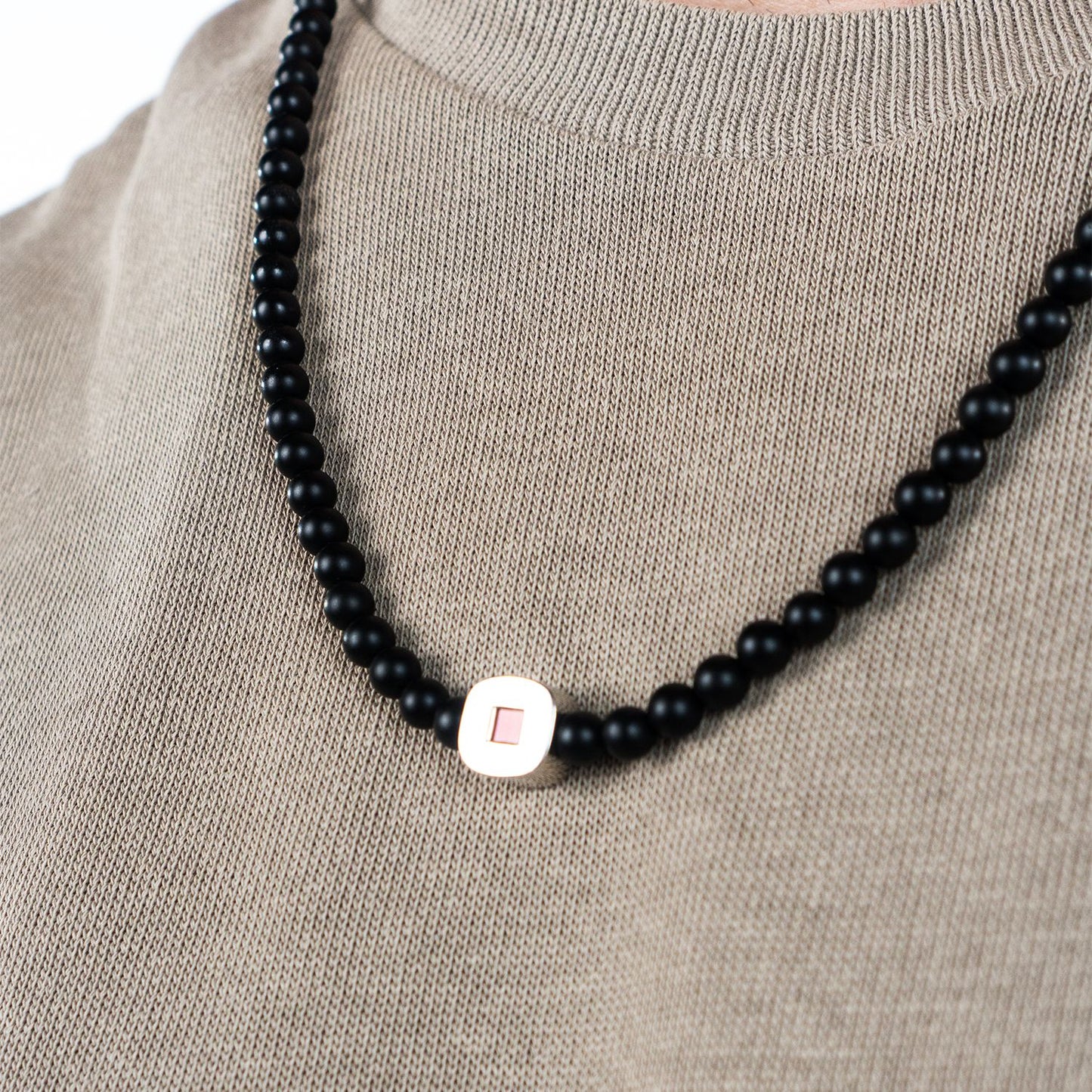 Black Agate Eagle Bracelet & Necklace Set
