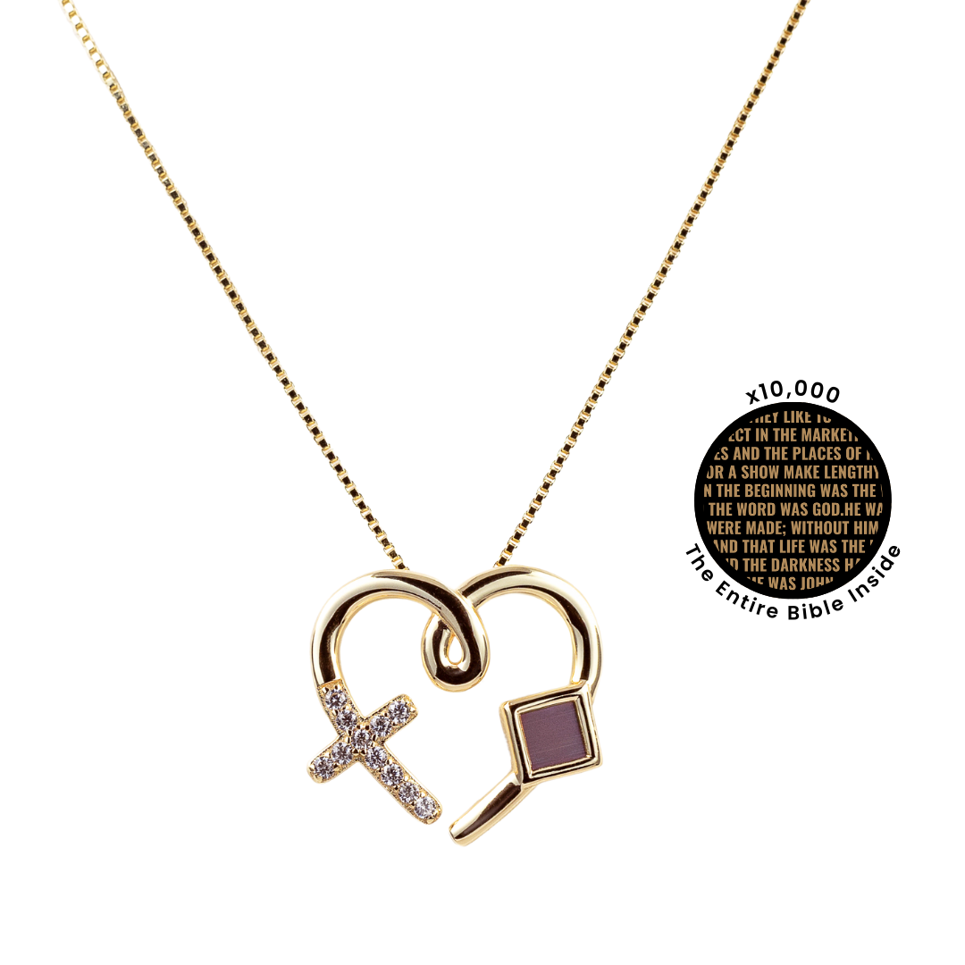 Heart Cross Necklace