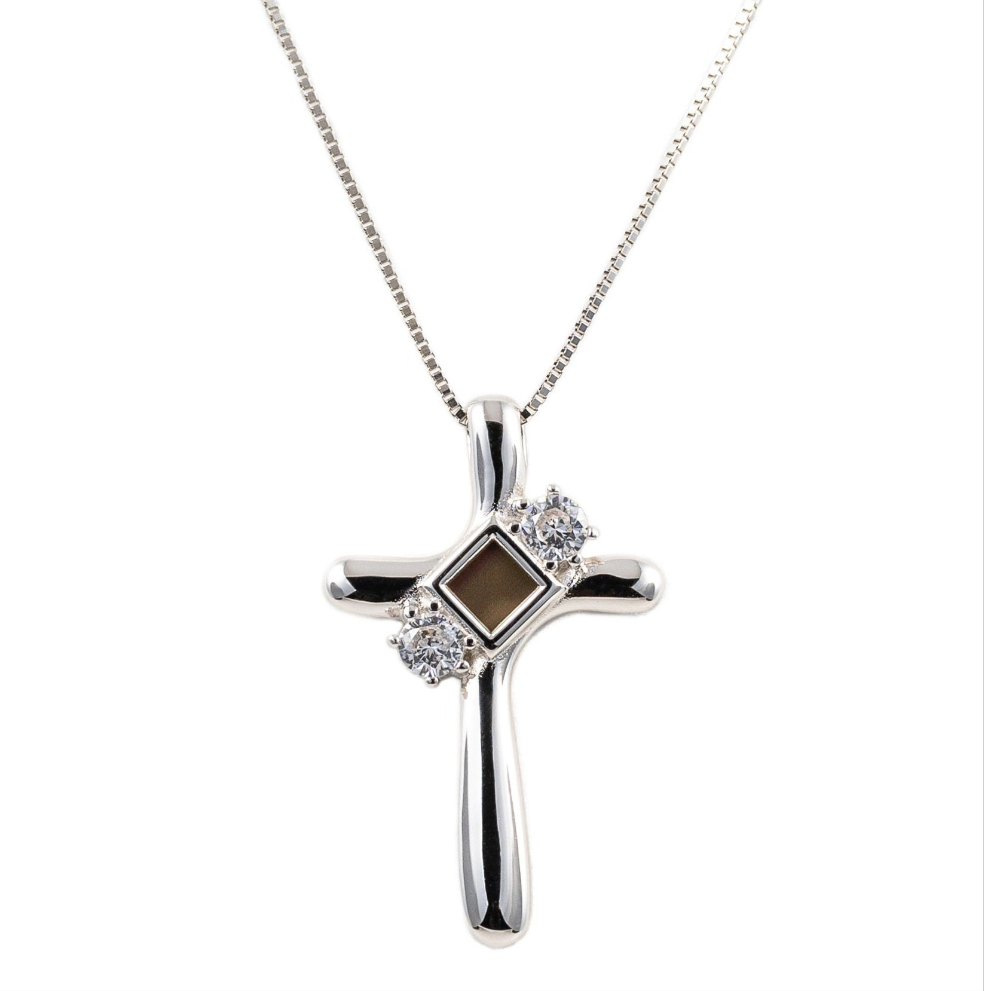 Gleaming Devotion Cross Necklace