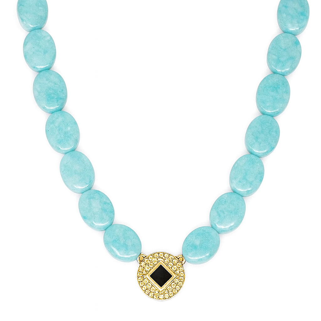Azure Elegance Larimar Necklace