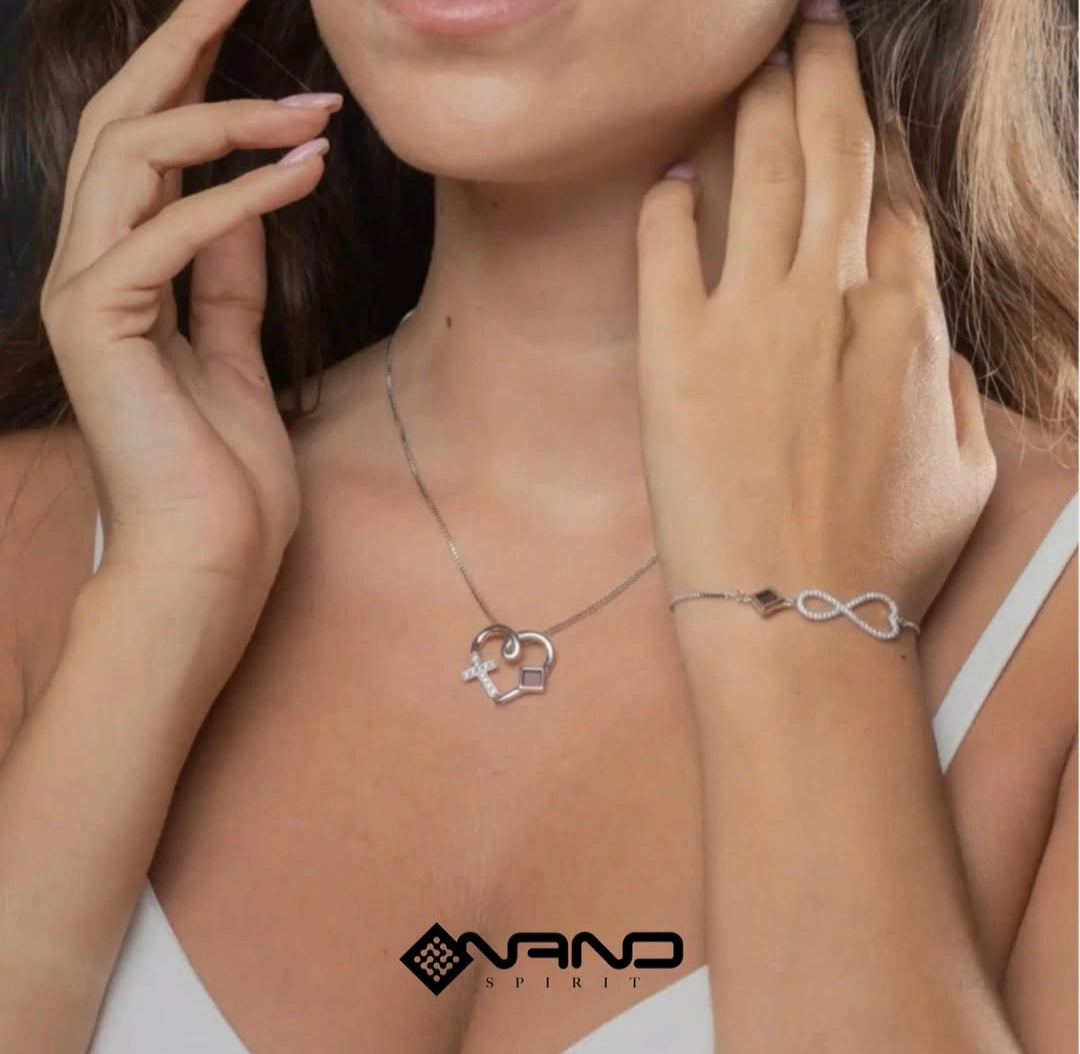 Heart Cross Necklace
