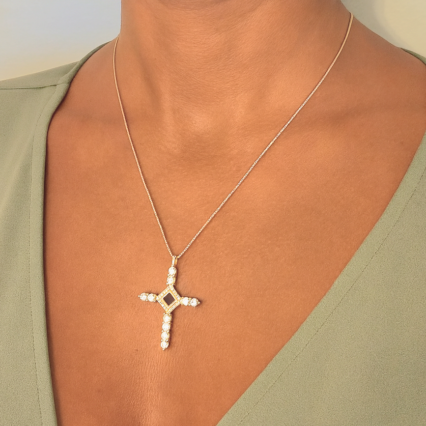 Cross Crown Necklace