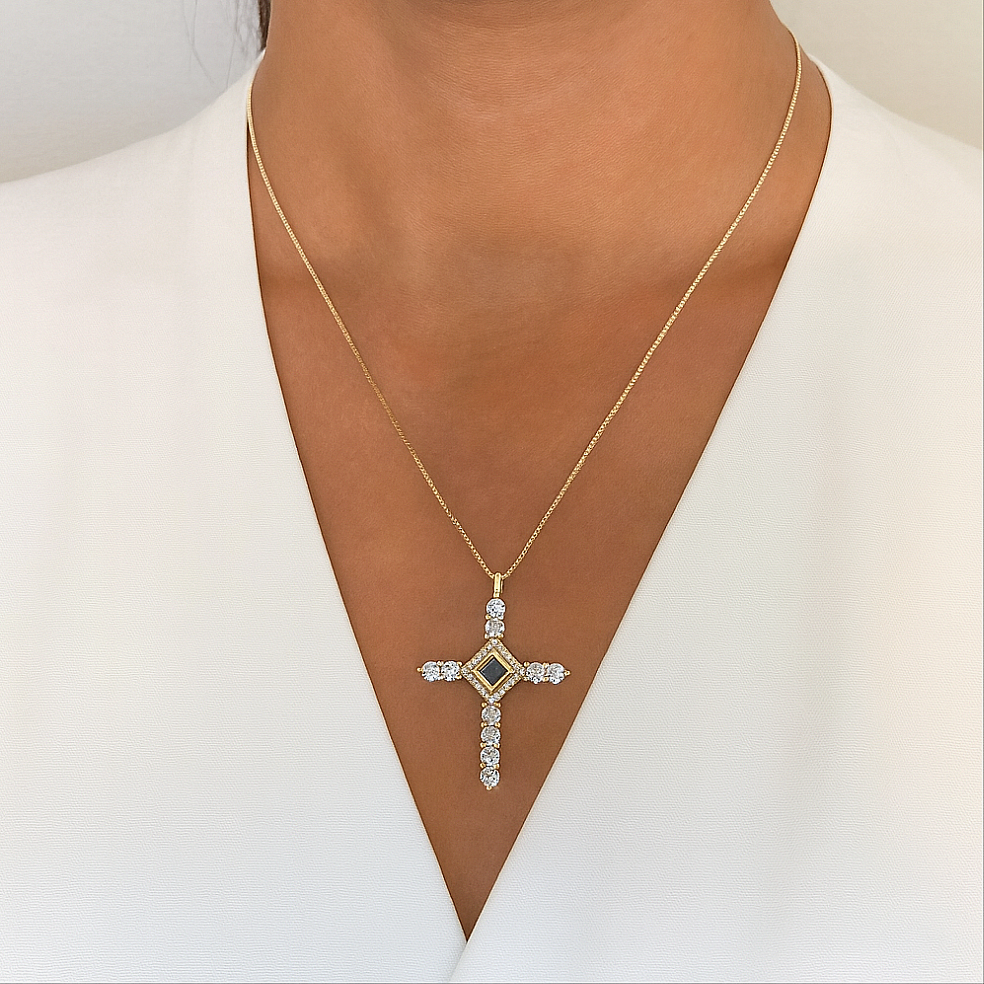 Cross Crown Necklace