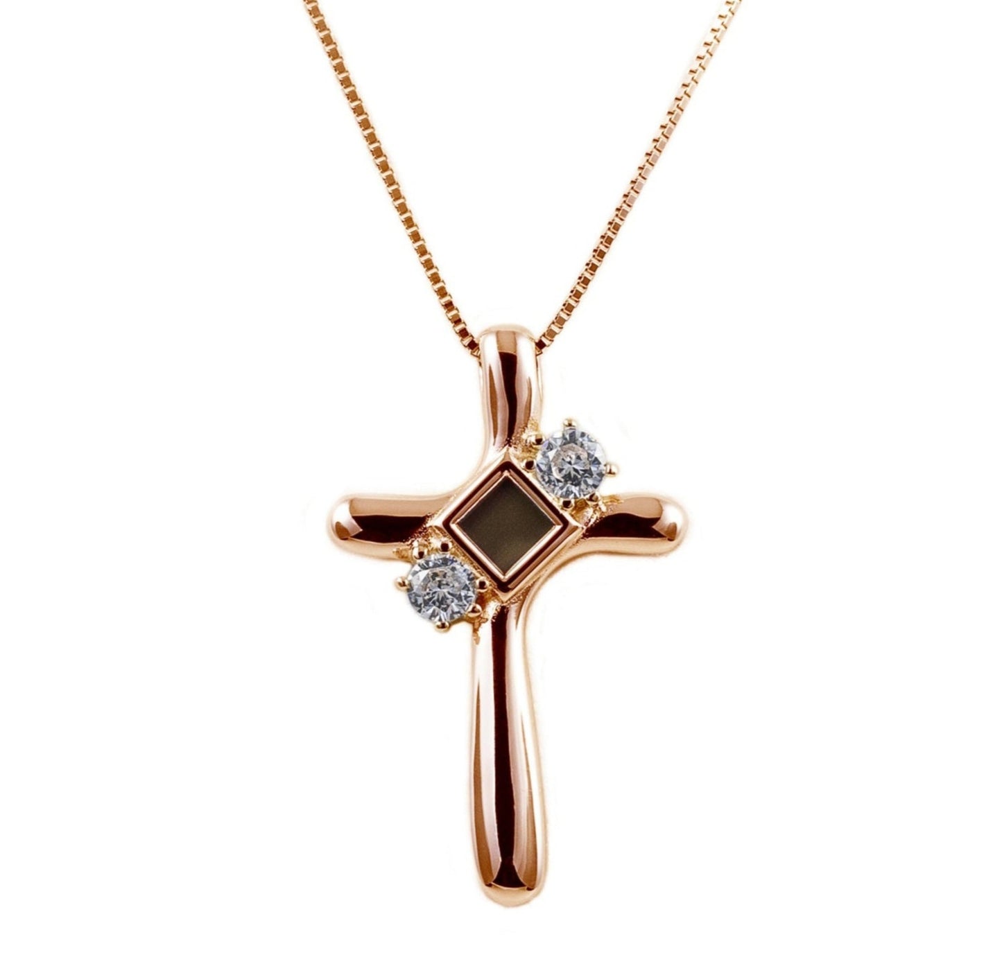 Gleaming Devotion Cross Necklace