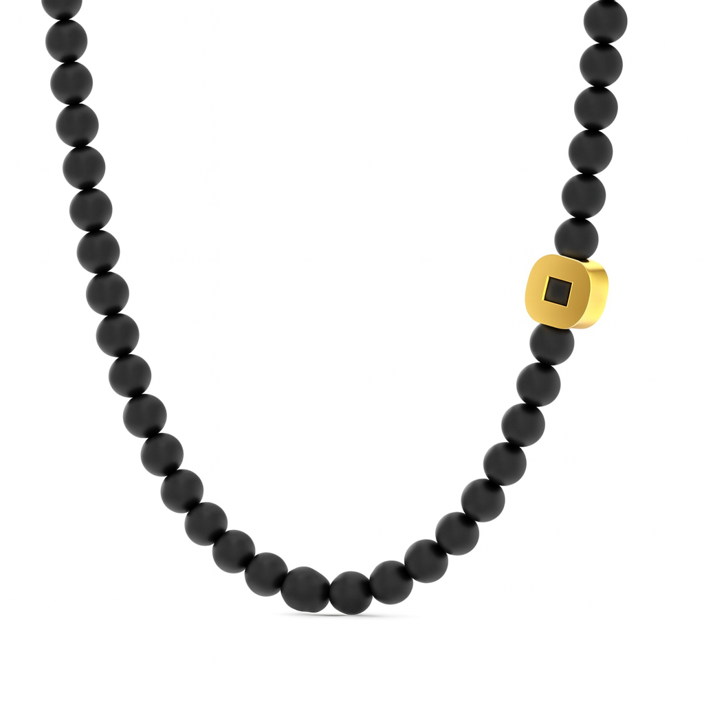 Black Agate Eagle Necklace