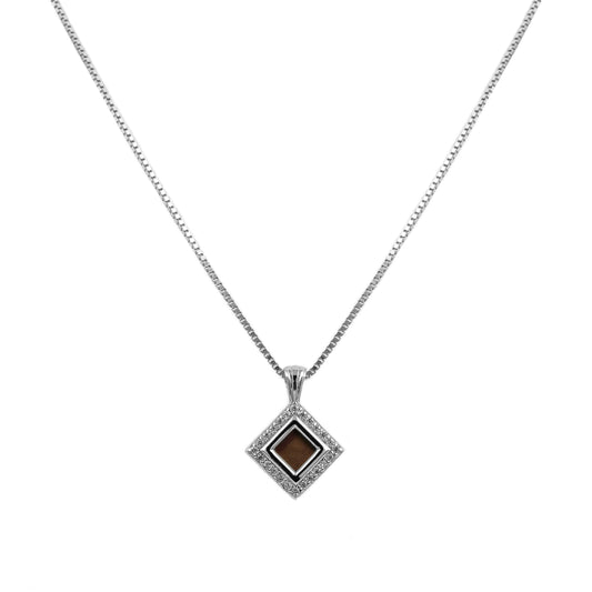 Bond Gold Necklace with Diamond  0.2-carat (Color: G, Clarity: VS)