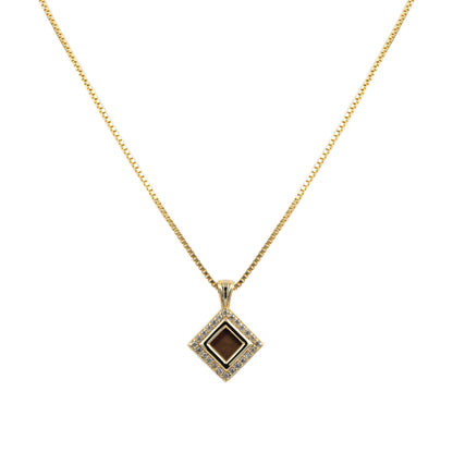 Bond Gold Necklace with Diamond  0.2-carat (Color: G, Clarity: VS)