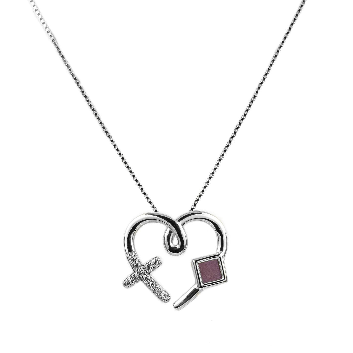 Heart Cross Necklace