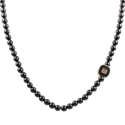 Black Agate Eagle Necklace