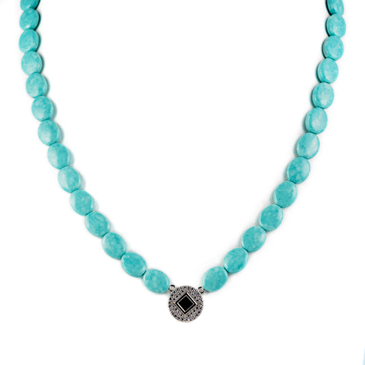 Azure Elegance Larimar Necklace