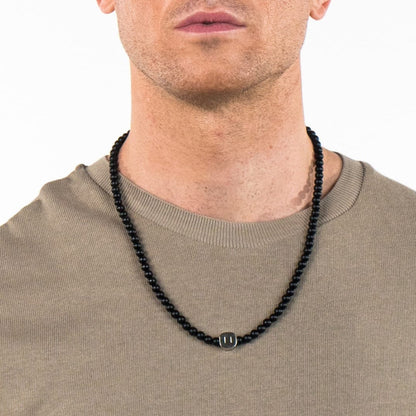 Black Agate Eagle Bracelet & Necklace Set