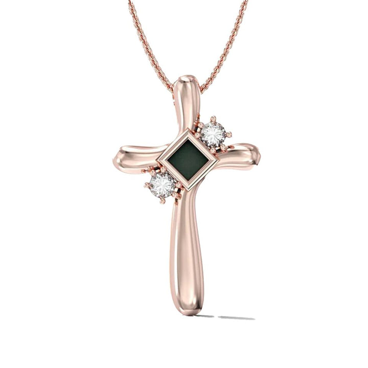 Gleaming Devotion Cross Necklace