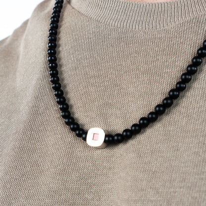 Black Agate Eagle Bracelet & Necklace Set
