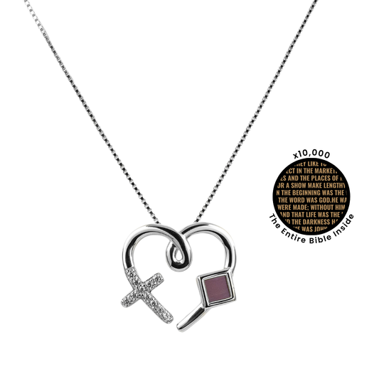 Heart Cross Necklace