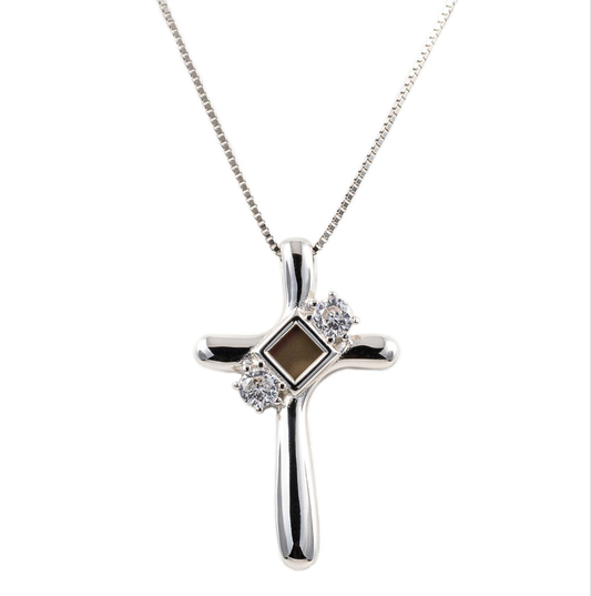 Gleaming Devotion Cross Necklace