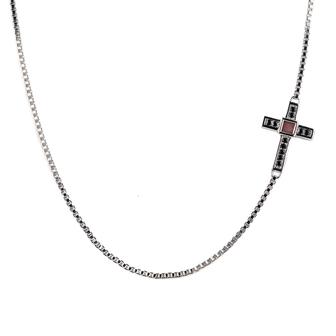 Sideways Cross Necklace