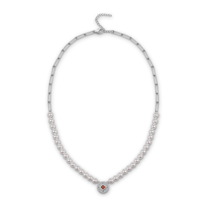 Half Link Pearl necklace