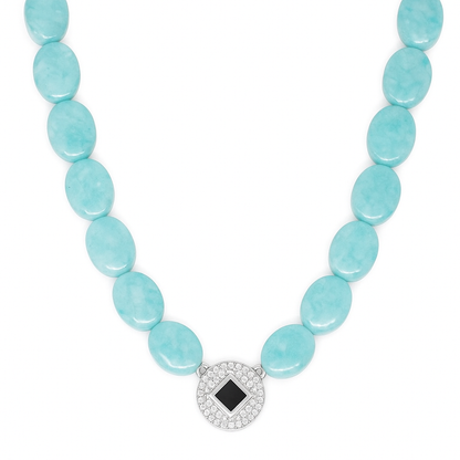 Azure Elegance Larimar Necklace