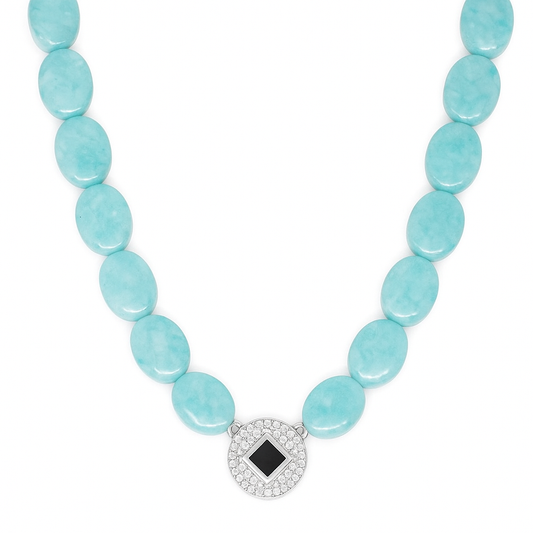 Azure Elegance Larimar Necklace