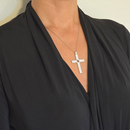 Gemstone Cross Necklace