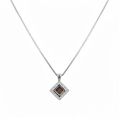 Bond Gold Necklace with Lab Diamond 0.2 carat (Color: D, Clarity: VS)