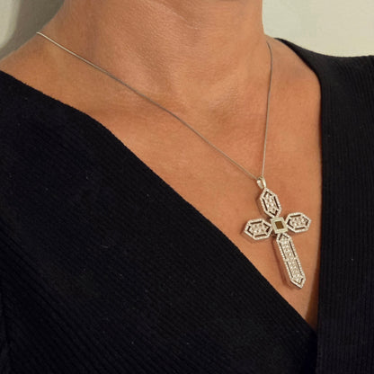 Bling bling Cross Necklace