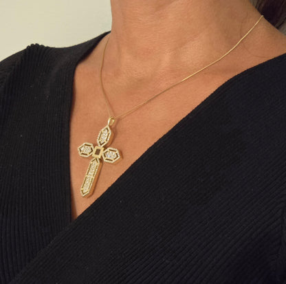 Bling bling Cross Necklace