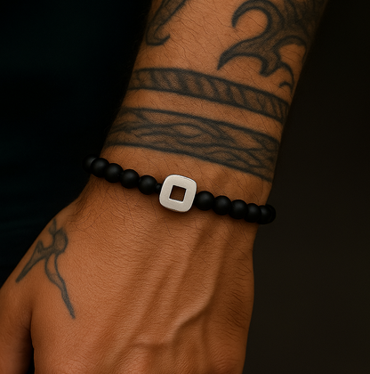 Black Agate Eagle Bracelet & Necklace Set