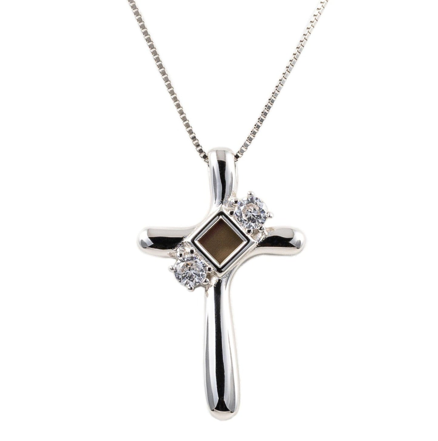 Gleaming Devotion Cross Necklace
