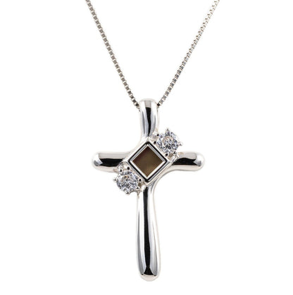 Gleaming Devotion Cross Necklace