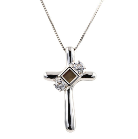 Gleaming Devotion Cross Necklace