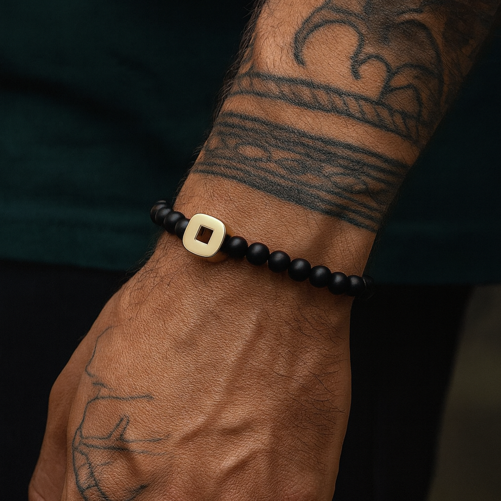 Black Agate Eagle Bracelet & Necklace Set