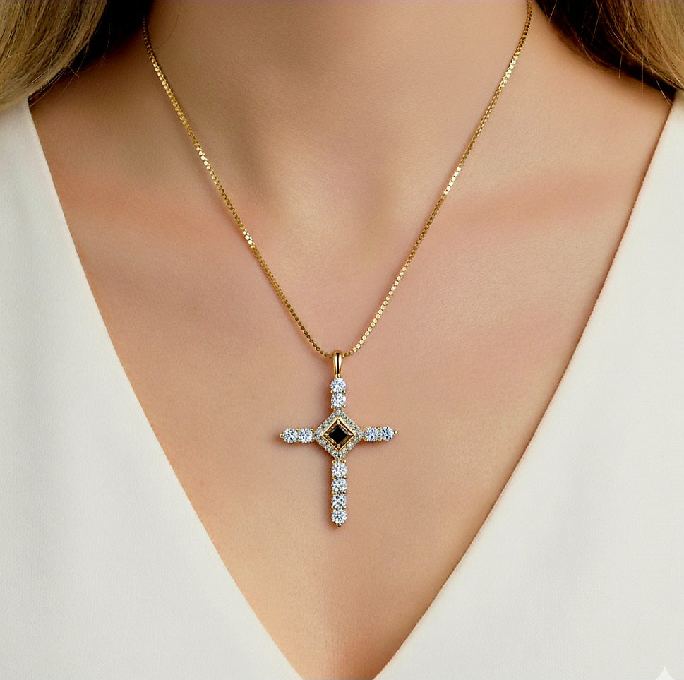 Cross Crown Necklace