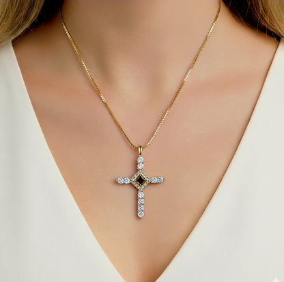 Cross Crown Necklace