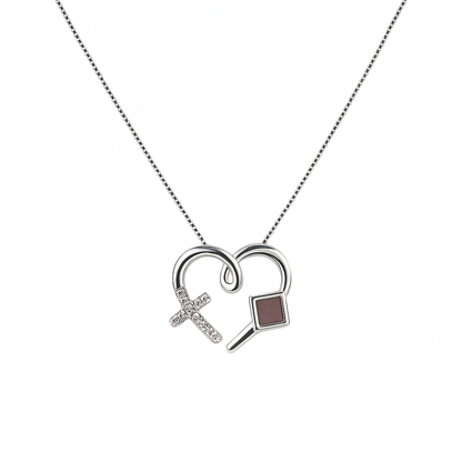 Heart Cross Necklace