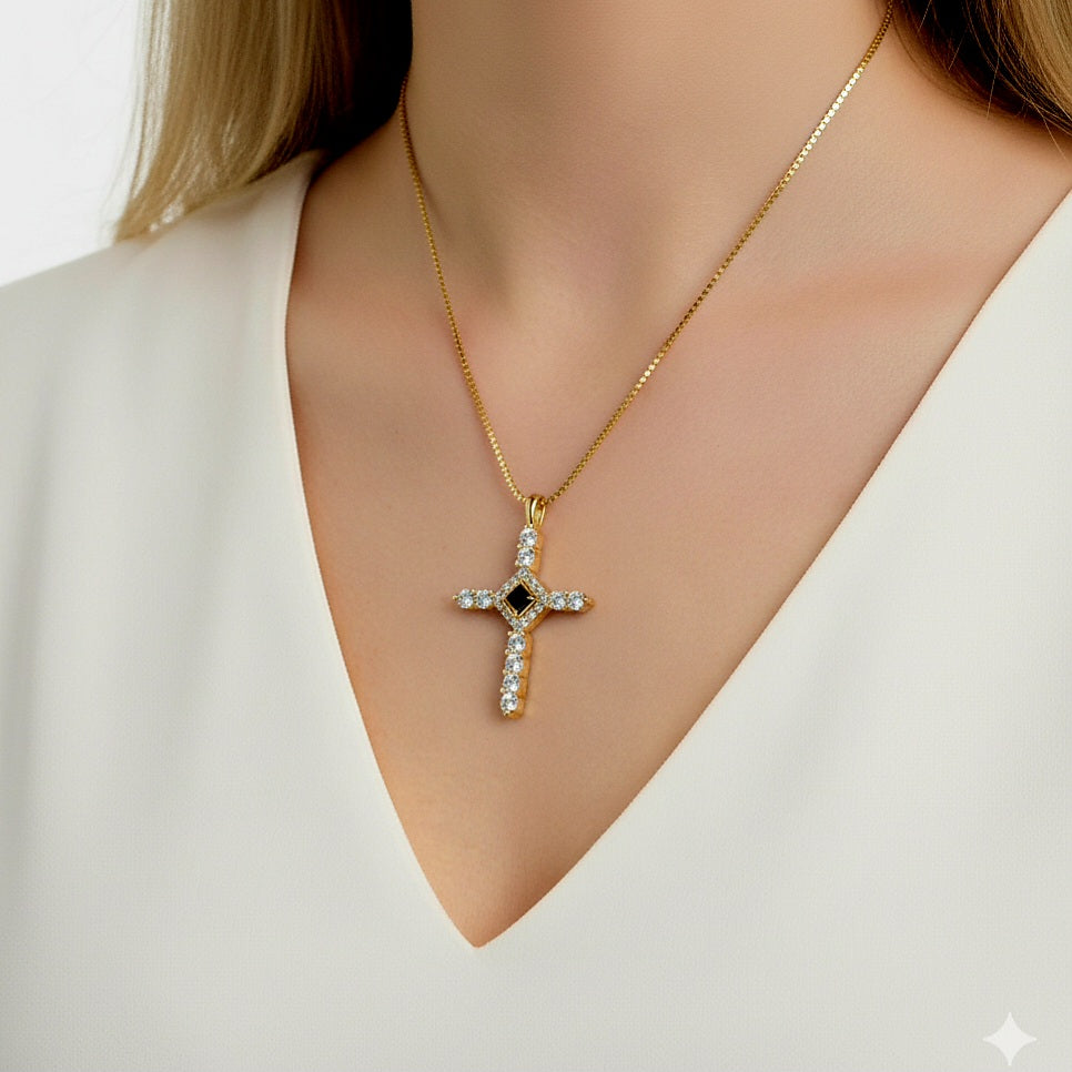 Cross Crown Necklace